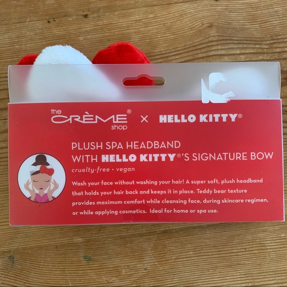 Sanrio Hello Kitty X Creme Spa Plush Headband Bow - Picture 11 of 12